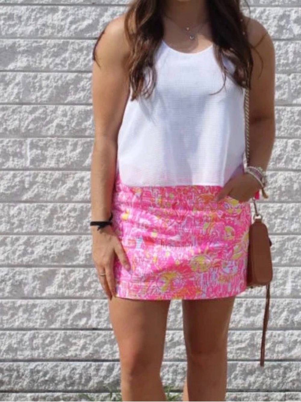 Lilly Pulitzer January Skirt Neon Pink Pout More Kinis‎ in the Keys Skort